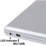 USB 2.0 Slim Aluminum Alloy Portable Slot-in External DVD-RW Drive  Plug and Play