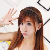 Wig Twist Braid Jewelry Headband Hair Buckle (Light Brown)