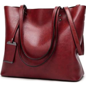 Fashion PU Leather Ladies HandBags Women Messenger Bags Crossbody Shoulder Bag(Wine Red)