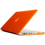 Frosted Hard Plastic Protection Case for Macbook Pro 13.3 inch(Orange)