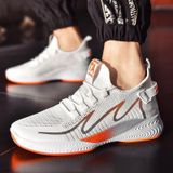 TL-601 Flying Weaving Couple Shoes Female Low-Top Breathable Shoes  Size:39(White)