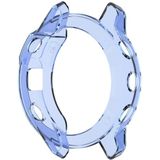 For Garmin Fenix 6 / 6 Pro Smart Watch Half Coverage TPU Protective Case(Transparent Blue)