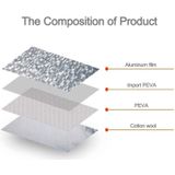 Aluminum Film PEVA Cotton Wool Anti-Dust Waterproof Sunproof Anti-frozen Anti-scratch Heat Dissipation SUV Car Cover with Warning Strips  Fits Cars up 5.1m(199 inch) in Length