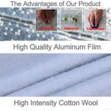 Aluminum Film PEVA Cotton Wool Anti-Dust Waterproof Sunproof Anti-frozen Anti-scratch Heat Dissipation SUV Car Cover with Warning Strips  Fits Cars up 5.1m(199 inch) in Length