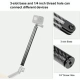 PULUZ 275mm Aluminum Alloy Carbon Fiber Floating Buoyancy Selfie-stick Extension Arm Rods for GoPro HERO9 Black / HERO8 Black / HERO7 /6 /5 /5 Session /4 Session /4 /3+ /3 /2 /1  DJI Osmo Action and Other Action Cameras