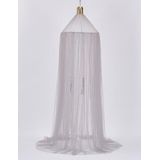 Baby Bed Curtain Hung Dome Mosquito Net Girls Crown Hanging Net Princess Tents(Gray)