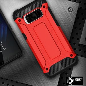 For Galaxy S8 Rugged Armor TPU + PC Combination Case(Red)