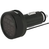 DF-01-PTV 3 in 1 Red LED Display Digital Thermometer + Car Battery Monitor + Cigarette USB Charger