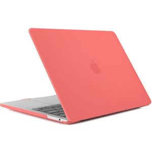 Laptop Frosted Hard Plastic Protective Case for MacBook Air 13.3 inch A1466 (2012 - 2017) / A1369 (2010 - 2012)(Coral Red)