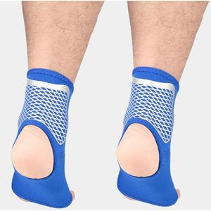 A Pair Sports Ankle Support Compression Ankle Socks Outdoor Basketball Football Mountaineering Protective Gear  Size: XL(Colorful Blue)