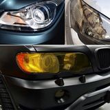 Protective Decoration Bright Surface Car Light Membrane /Lamp Sticker  Size: 195cm x 30cm(Transparent)