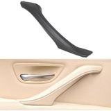 Car Leather Right Side Inner Door Handle Assembly 51417225854 for BMW 5 Series F10 / F18 2011-2017(Black)