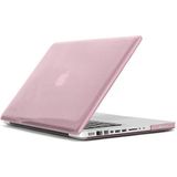 ENKAY for MacBook Pro 13.3 inch (US Version) / A1278 4 in 1 Crystal Hard Shell Plastic Protective Case with Screen Protector & Keyboard Guard & Anti-dust Plugs(Pink)