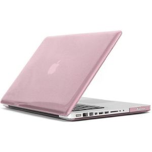 ENKAY for MacBook Pro 13.3 inch (US Version) / A1278 4 in 1 Crystal Hard Shell Plastic Protective Case with Screen Protector & Keyboard Guard & Anti-dust Plugs(Pink)