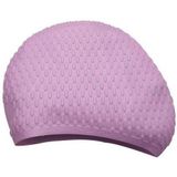 Particles Thickening High Elasticity Non-slip Silicone Swimming Cap(Purple)