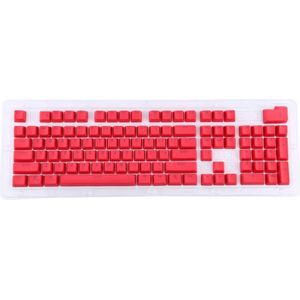 104 Keys Double Shot PBT Backlit Keycaps for Mechanical Keyboard (Red)