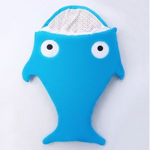 Cute Shark Style Baby Sleeping Clothing Bag for 1-1.5 Years Baby  Size: 105yard (Blue)