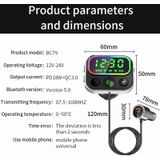 BC79 Car MP3 Bluetooth Player FM Transmitter QC3.0 PD18W Fast Charger