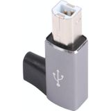 USB-C / Type C Female to USB 2.0 B MIDI Male Adapter for Electronic Instrument / Printer / Scanner / Piano (Grey)