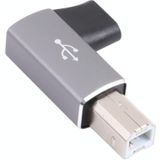 USB-C / Type C Female to USB 2.0 B MIDI Male Adapter for Electronic Instrument / Printer / Scanner / Piano (Grey)