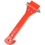 2 in 1 Mini Car Safety Rescue Hammer Life Saving Escape Emergency Hammer Seat Belt Cutter Window Glass Breaker(Orange)