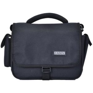 CADEN D27 Portable Digital Camera Bag With Strap  Size: 24x19x14cm (Black)