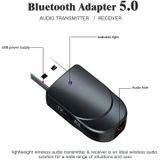 KN330 3 in 1 USB Bluetooth 5.0 Adapter Audio Transmitter Receiver with Switch Button & 3.5mm AUX Interface
