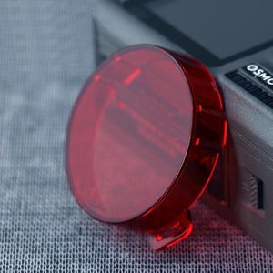 Snap-on Round Shape Color Lens Filter for DJI Osmo Action (Red)