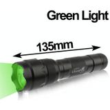 UltraFire WF-502B 3W 200lm Flashlight  CREE LED  1-mode  Green Light(Black)