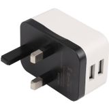 WN-2018 Dual USB Travel Charger Power Adapter Socket  UK Plug