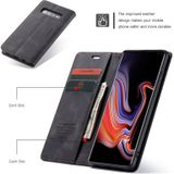CaseMe-013 Multifunctional Retro Frosted Horizontal Flip Leather Case for Galaxy S10 Plus  with Card Slot & Holder & Wallet (Black)