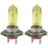 2 X H7 HOD Halogen Bulbs 12V 100W 2400 LM 3500K Yellow Light Headlights