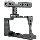PULUZ Video Camera Cage Stabilizer with Handle for Canon EOS M50(Black)