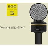 Yanmai SF-930 Professional Condenser Sound Recording Microphone with Tripod Holder  Cable Length: 2.0m  Compatible with PC and Mac for Live Broadcast Show  KTV  etc.(Black)