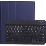 A098B TPU Detachable Ultra-thin Bluetooth Keyboard Protective Case for iPad Air 4 10.9 inch (2020)  with Stand & Pen Slot(Dark Blue)