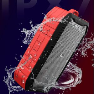 M3 Wireless Bluetooth Speakers Waterproof Portable Outdoor Loudspeaker Mini Box Speaker Support FM & TF & U Disk(Red)