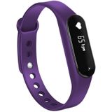 CHIGU C6 0.69 inch OLED Display Bluetooth Smart Bracelet  Support Heart Rate Monitor / Pedometer / Calls Remind / Sleep Monitor / Sedentary Reminder / Alarm / Anti-lost  Compatible with Android and iOS Phones (Purple)