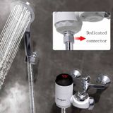 Zoosen Electric Hot Water Faucet Connection Type Instant Hot Water Faucet EU Plug  Style:White + Leak Protection