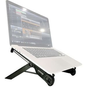 NEXSTAND Laptop Height Extender Holder Stand Folding Portable Computer Heat Dissipation Bracket  Size: 27x3.9x3.6cm(Black)