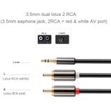 5m Gold Plated 3.5mm Jack to 2 x RCA Male Stereo Audio Cable