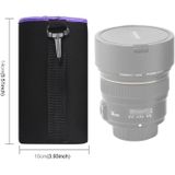 SLR Camera Lens Bag Micro Single Lens Bag Lens Inner Bile Bag Waterproof Protective Case Plus Velvet Thickening  Diameter: 10cm  Height: 14cm(Purple)