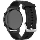 22mm Texture Silicone Wrist Strap Watch Band for Fossil Hybrid Smartwatch HR  Male Gen 4 Explorist HR  Male Sport (Black)