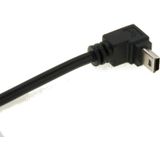 90 Degree Mini USB Male to Mini USB Female Adapter Cable  Length: 28cm