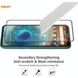 For Nokia X10 / X20 2 PCS ENKAY Hat-Prince Anti-drop Full Glue Tempered Glass Full Screen Film Anti-fall Protector