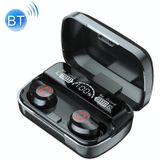 M23 Little Devil Pattern Intelligent Noise Reduction Touch Bluetooth Earphone with Three-screen Battery Display & Mirror Charging Box  Support HD Call & Siri (Black)