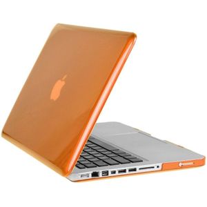 ENKAY for Macbook Pro 15.4 inch (US Version) / A1286 Hat-Prince 3 in 1 Crystal Hard Shell Plastic Protective Case with Keyboard Guard & Port Dust Plug(Orange)