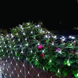 4x6m 672 LEDs Waterproof Fishing Net Lights Curtain String Lights Fairy Wedding Party Holiday Decoration Lamps 220V  EU Plug(White Light)