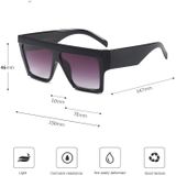 Women Oversized Square Frame Sunglasses Gradient Shades Sun Glasses(C1)