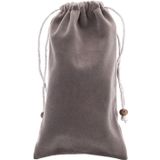 Universal Leisure Cotton Flock Cloth Carry Bag with Lanyard for iPhone 6 Plus  iPhone 6S Plus  Galaxy Note 8  Galaxy S6 edge Plus / A8 / Note 5 / Note 4 / Galaxy Mega 6.3 / i9200(Brown)