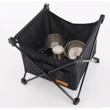 CLS Outdoor Folding Picnic Table Storage Hanging Bag Portable Invisible Pocket Storage Hanging Pocket Style: Black Table + Small Pocket